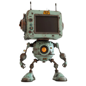 Cute Monitor Robot Vinyl Car Decal Sticker – Waterproof & UV-Resistant 8" Cute Monitor Robot Vinyl Car Decal Sticker – Waterproof & UV-Resistant 8"