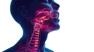 Itchy Throat Symbol Vinyl Car Decal Sticker – Waterproof & UV-Resistant 8"