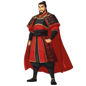 Ancient Chinese General V16 Vinyl Car Decal Sticker – Waterproof & UV-Resistant 8"