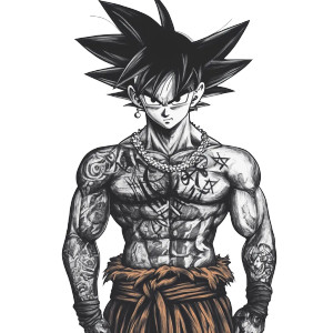 Cholo Goku Vinyl Car Decal Sticker – Waterproof & UV-Resistant 8"