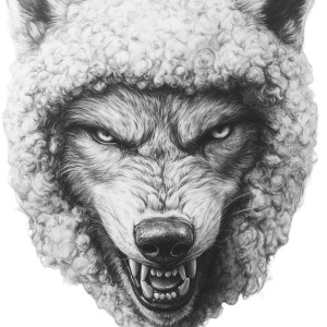 Evil Wolf Disguise Vinyl Car Decal Sticker – Waterproof & UV-Resistant 8" Evil Wolf Disguise Vinyl Car Decal Sticker – Waterproof & UV-Resistant 8"