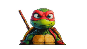 Ninja Turtle Art Vinyl Car Decal Sticker – Waterproof & UV-Resistant 8"