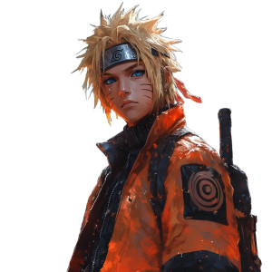 Naruto-Sasuke Fusion Vinyl Car Decal Sticker – Waterproof & UV-Resistant 8"