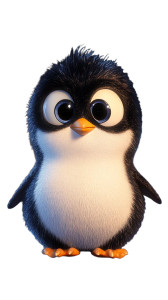 Kawaii Penguin Chick Vinyl Car Decal Sticker – Waterproof & UV-Resistant 8"