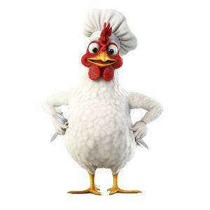 Cheerful Chef Chicken V2 Vinyl Car Decal Sticker – Waterproof & UV-Resistant 8" Cheerful Chef Chicken V2 Vinyl Car Decal Sticker – Waterproof & UV-Resistant 8"