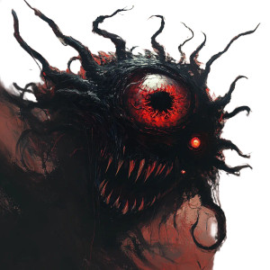 Fantasy Beholder Portrait Vinyl Car Decal Sticker – Waterproof & UV-Resistant 8"