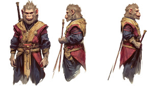 Sun Wukong Illustration V10 Vinyl Car Decal Sticker – Waterproof & UV-Resistant 8"