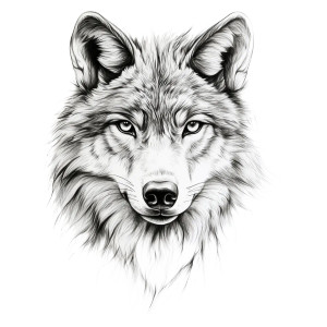 Minimalist Wolf Vinyl Car Decal Sticker – Waterproof & UV-Resistant 8"