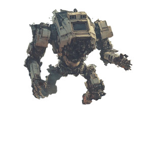 Giant Robot Rampage Vinyl Car Decal Sticker – Waterproof & UV-Resistant 8"