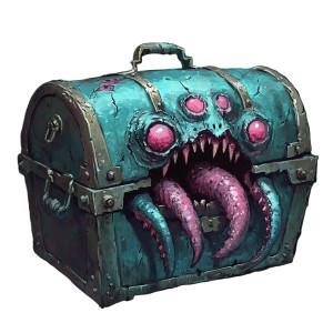 Mimic Treasure Chest V2 Vinyl Car Decal Sticker – Waterproof & UV-Resistant 8" Mimic Treasure Chest V2 Vinyl Car Decal Sticker – Waterproof & UV-Resistant 8"
