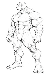 Muscular Tmnt Turtle Vinyl Car Decal Sticker – Waterproof & UV-Resistant 8"