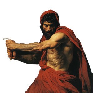 Ancient Greek Warrior V19 Vinyl Car Decal Sticker – Waterproof & UV-Resistant 8"