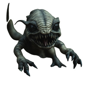 Small Scary Creature Vinyl Car Decal Sticker – Waterproof & UV-Resistant 8"