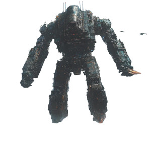 Giant Battle Robot V2 Vinyl Car Decal Sticker – Waterproof & UV-Resistant 8"