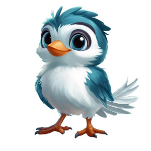 Cartoon Bird Parker Vinyl Car Decal Sticker – Waterproof & UV-Resistant 8"