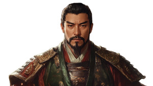 Liu Bei Portrait Vinyl Car Decal Sticker – Waterproof & UV-Resistant 8"