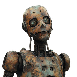 Futuristic Battle Robot V5 Vinyl Car Decal Sticker – Waterproof & UV-Resistant 8"