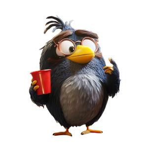 Edward At Party Vinyl Car Decal Sticker – Waterproof & UV-Resistant 8"