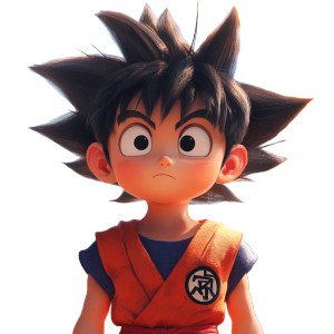 Pixar Kid Goku Vinyl Car Decal Sticker – Waterproof & UV-Resistant 8"
