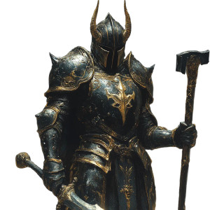 Obsidian Knight V2 Vinyl Car Decal Sticker – Waterproof & UV-Resistant 8"