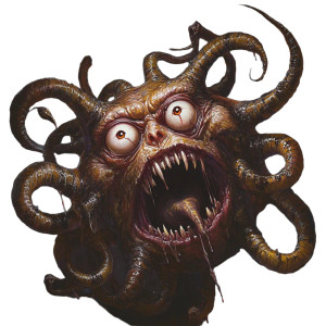 Terrifying Beholder Painting Vinyl Car Decal Sticker – Waterproof & UV-Resistant 8"