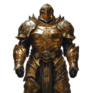 Golden King'S Armor Vinyl Car Decal Sticker – Waterproof & UV-Resistant 8" Golden King'S Armor Vinyl Car Decal Sticker – Waterproof & UV-Resistant 8"