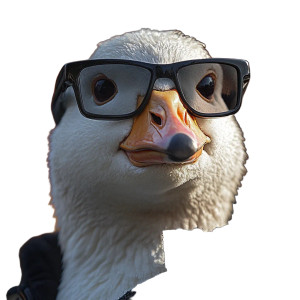 Angry Goose Bandit Vinyl Car Decal Sticker – Waterproof & UV-Resistant 8"