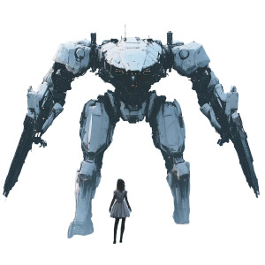 Armored Core Mech V3 Vinyl Car Decal Sticker – Waterproof & UV-Resistant 8"