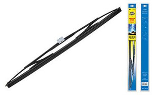 Premium 20 Inch Black Rubber Windshield Wiper Blade | Curved Design, Metal Frame, Limited Lifetime Warranty