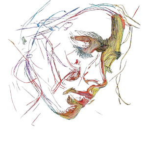 Hand-Drawn Girl Vinyl Car Decal Sticker – Waterproof & UV-Resistant 8"