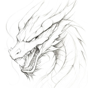 Fierce Dragon V4 Vinyl Car Decal Sticker – Waterproof & UV-Resistant 8"