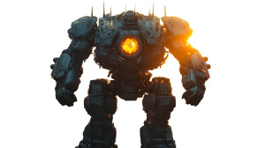 Giant Mech Seoul Vinyl Car Decal Sticker – Waterproof & UV-Resistant 8"