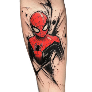 Spider-Man Tattoo Ideas Vinyl Car Decal Sticker – Waterproof & UV-Resistant 8"