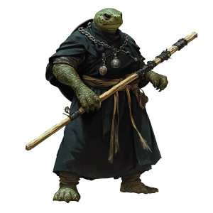 Turtle Monk Warrior Vinyl Car Decal Sticker – Waterproof & UV-Resistant 8"