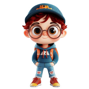 Adventurer Schoolboy Sticker Vinyl Car Decal Sticker – Waterproof & UV-Resistant 8"