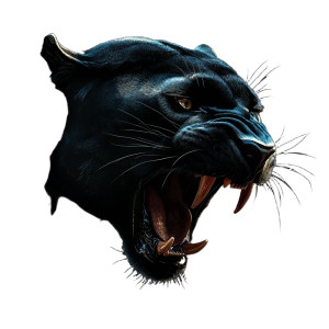 Roaring Panther Head V2 Vinyl Car Decal Sticker – Waterproof & UV-Resistant 8"