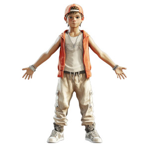 Street Dancer Kid Vinyl Car Decal Sticker – Waterproof & UV-Resistant 8"