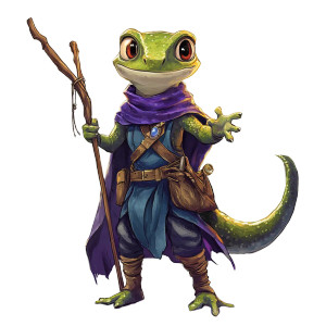 Gecko Wizard Vinyl Car Decal Sticker – Waterproof & UV-Resistant 8"