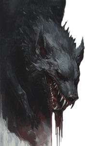 Demonic Hound V2 Vinyl Car Decal Sticker – Waterproof & UV-Resistant 8"