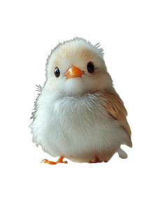 Tiny White Chirp Vinyl Car Decal Sticker – Waterproof & UV-Resistant 8"