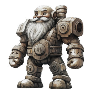 Dwarven Runic Guardian Vinyl Car Decal Sticker – Waterproof & UV-Resistant 8"