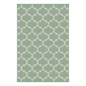 Ultra-durable 9x6ft Green Patio Mat | Reversible Polypropylene, UV-Resistant, Mold & Mildew Proof, Reinforced Corners | Carry Bag Included