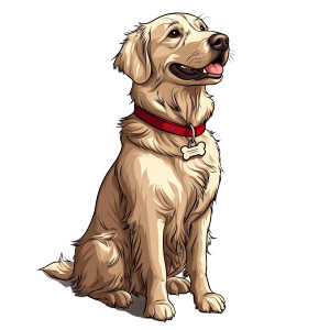 Golden Retriever Clipart Vinyl Car Decal Sticker – Waterproof & UV-Resistant 8" Golden Retriever Clipart Vinyl Car Decal Sticker – Waterproof & UV-Resistant 8"