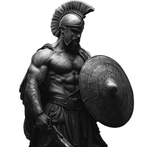 Achilles God Of War Vinyl Car Decal Sticker – Waterproof & UV-Resistant 8"