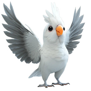 Pixar Cockatiel Vinyl Car Decal Sticker – Waterproof & UV-Resistant 8" Pixar Cockatiel Vinyl Car Decal Sticker – Waterproof & UV-Resistant 8"