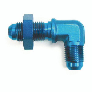 Sleek -3AN 90 Degree Bulkhead Flare Coupler | Lightweight Aluminum | Leak Proof Seal | Anodized Black | Reusable | Made in U.S.A