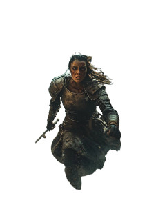 Fearless Warrior Charge Vinyl Car Decal Sticker – Waterproof & UV-Resistant 8"