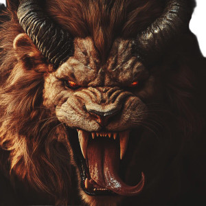 Demonic Grinning Lion Vinyl Car Decal Sticker – Waterproof & UV-Resistant 8" Demonic Grinning Lion Vinyl Car Decal Sticker – Waterproof & UV-Resistant 8"