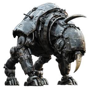 Iron Beast Vinyl Car Decal Sticker – Waterproof & UV-Resistant 8"