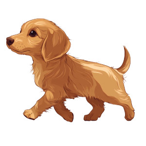 Anime Spaniel Dachshund Vinyl Car Decal Sticker – Waterproof & UV-Resistant 8"